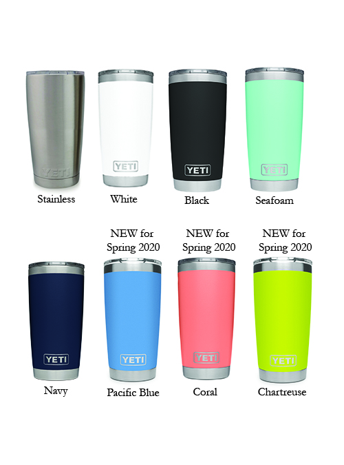 colored yeti rambler