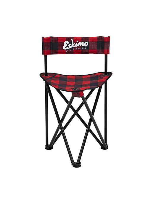 Eskimo Plaid Folding Ice Chair