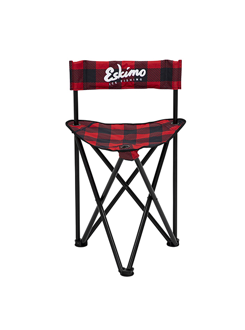 Eskimo XL Plaid Folding Ice Chair - Marine General - Eskimo Shelters