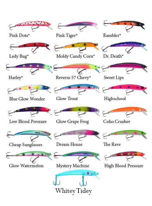 Bandit Lures Color Chart