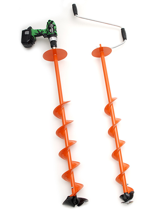 Ice Auger: Drill Attachment & Blades