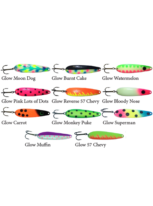 Flashback Glow Spoons - Marine General - Trolling Spoons