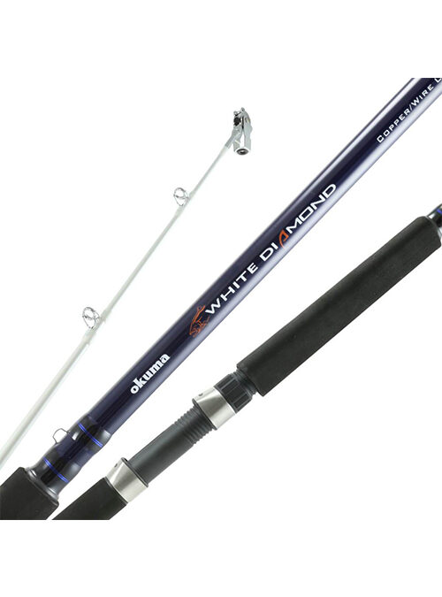 KUFA Sports 8'6 Down Rigger trolling rods Durable Fiber Glass Blank with  All Stainless Steel Guide DRTC8062MH