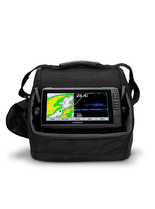 Garmin ECHOMAP UHD 93SV LiveScope Plus LVS34 Lithium Bundle Fish