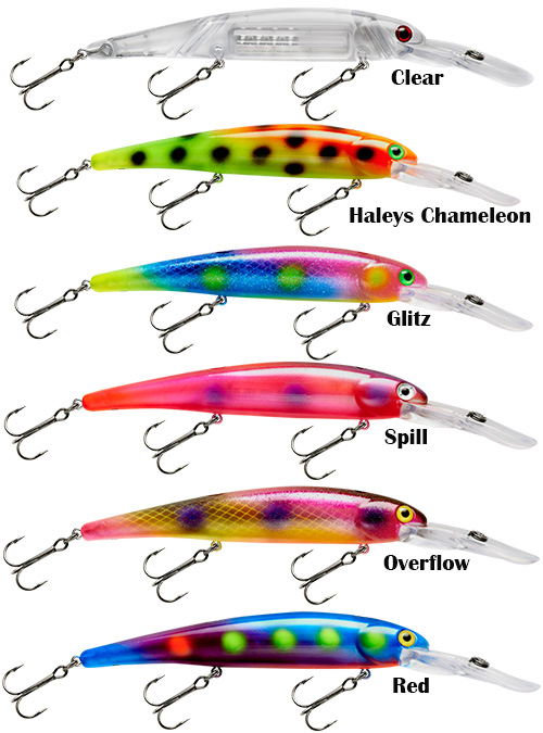 5/8 oz Lot Of 3 NEW Bandit Lures  Walleye Deep Diver CLEAR FLASH-EXCLUSIVE !! 