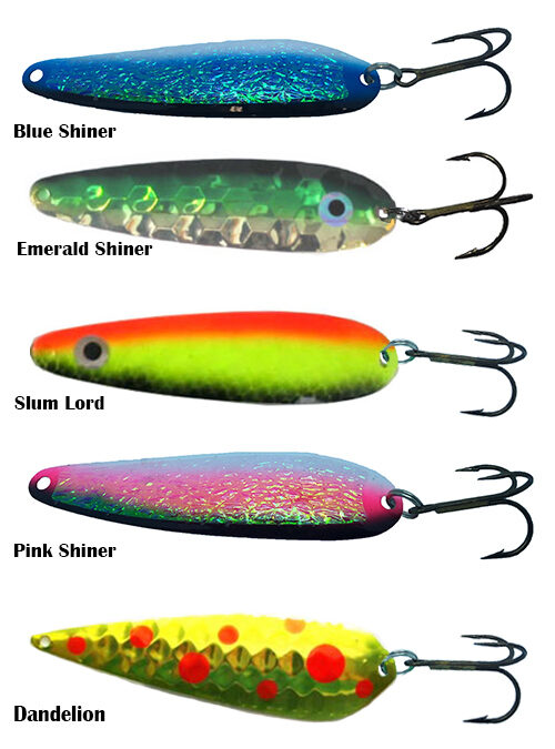 Pro King Regular Trolling Spoons Four Pack Salmon Trout Great Lakes Orange