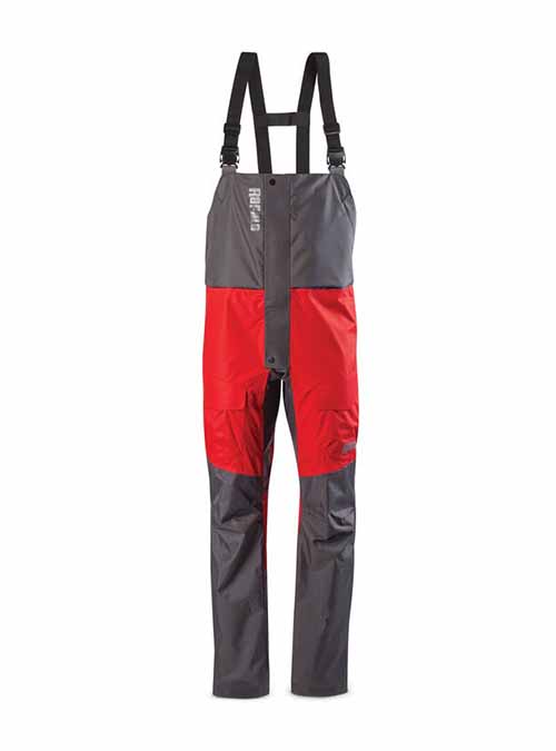 Rapala Rain Bibs Grey Red - Marine General - Rapala Clothing, Rain