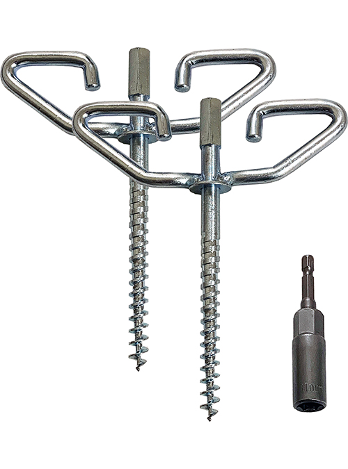 Trophy Angler RAZR-BACK Power Drill Ice Anchor Kit