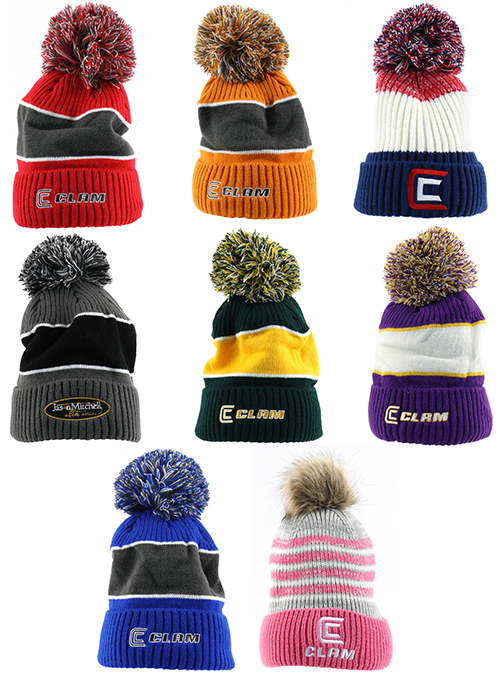 Clam Pom Hats - Marine General - Clam and Ice Armor Clothing