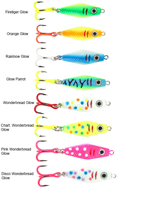 Clam Tikka Mino Jigging Lure | Red Gold Holographic; 7/8 oz. | FishUSA